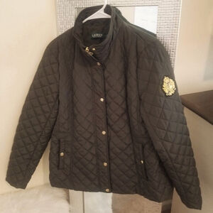 Ralph lauren small puffer jacket black
